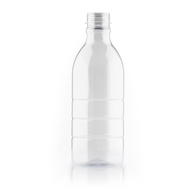 Bouteille en plastique PET - OMNIA 1000 ml - Bague 38 3F - Forme ronde - Couleur cristal_0
