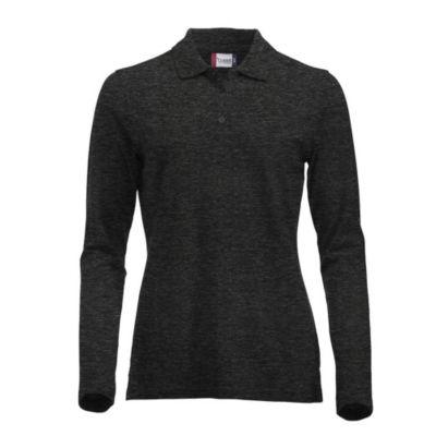 Clique polo ml femme anthracite chiné xs_0