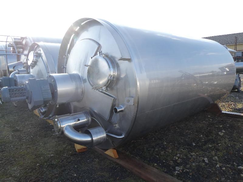 Cuve ETA 12000 L - CUV387 - Inox 304 L - Année 2002 - Agitation centrale et Tri-pâle_0