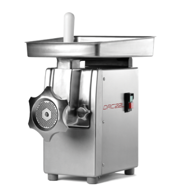 Hachoir à viande professionnel DRC 22L - entièrement inox - 170 kg/h - 1 cv / 0,75 kW_0