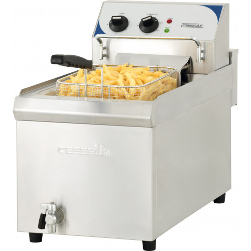 FRITEUSE PROFESSIONNELLE HAUT RENDEMENT AVEC VIDANGE CASSELIN - 10 L