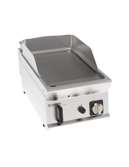 Grillade rainuréee gaz dessus seul  Référence: FTR4G71_0