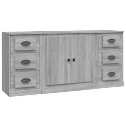 Helloshop26 - Buffet bahut commode armoire meuble de rangement organisateur cuisine salle de séjour salon 3 pcs sonoma bois 02_0037191 - 3000213261479_0