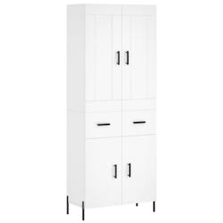 Helloshop26 - Buffet bahut commode armoire meuble de rangement organisateur cuisine salle de séjour salon haut 69,5 x 34 x 180 cm 02_0032648 - 300021_0
