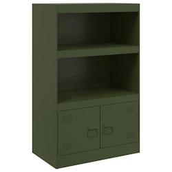 Helloshop26 - Buffet bahut commode armoire meuble de rangement organisateur cuisine salle de séjour salon olive 67 x 39 x 107 cm 02_0036579 - 3000212_0