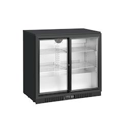 METRO Professional Arrière bar GBC3102, tôle galvanisée/aluminium/verre, 90 x 52 x 86,5 cm, 198 L, froid ventilé, 160 W, avec serrure, noir - noir_0