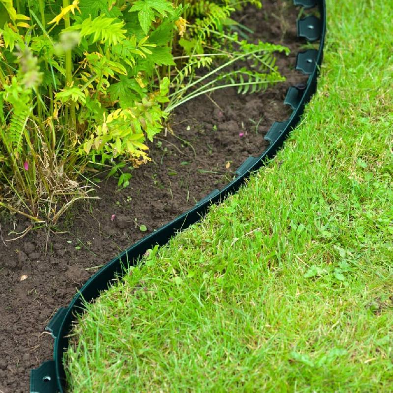 Nature bordure de jardin 5 cm x 10 m vert 442630_0