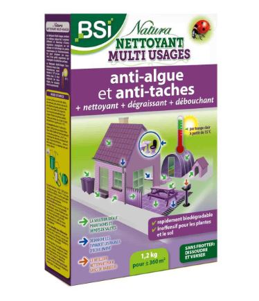 Nettoyant anti-mousse Natura - 1 kg + 200 g gratuit - Puissant multi-usages, sans javel_0