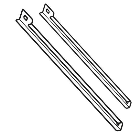 Paire de glissières en inox pour saladette - Référence Virtus Z/CGLSAL - Équipement cuisine professionnel_0