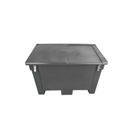 PLAST'UP ROTOMOULAGE Coffre de rangement 300l + grenouillères - GRIS - gris 0733968141705_0