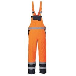 Portwest - Cotte de travail bicolore chaude matelassée HV Orange Taille L - L orange 5036108180196_0