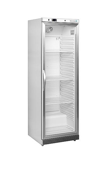 Réfrigérateur vitré 374 litres extérieur inox porte aluminium - UR400SG_0