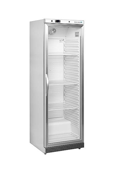 Réfrigérateur vitré 374 litres - Extérieur inox, porte aluminium, UR400SG - Plage de température 2 à 10°C_0