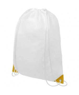 SAC À DOS ORIOLE AVEC CORDON ET COINS COLORÉS 5L - JAUNE - SAC À DOS PUBLICITAIRE