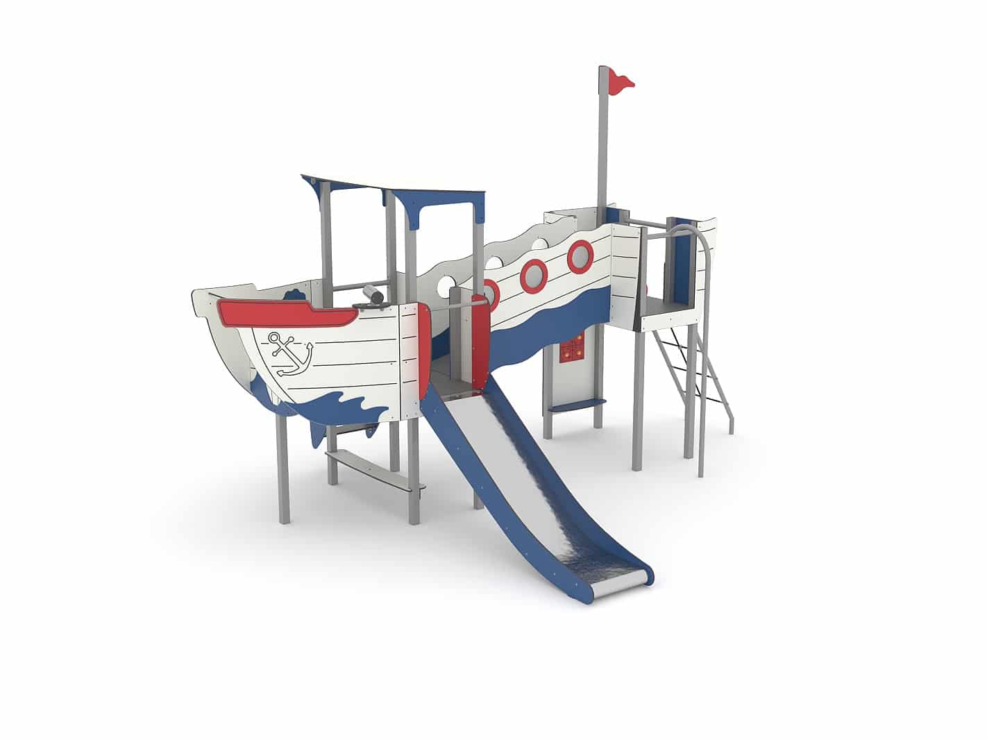 Structure multi-activités métallique mer - LD1MT2110 - Ludoparc - pour enfants dès 2 ans - capacité 25 enfants_0