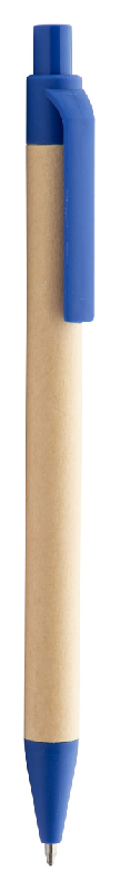 Stylo bille en papier recyclé - éléments biodégradables en plastique PLA - encre bleue_0
