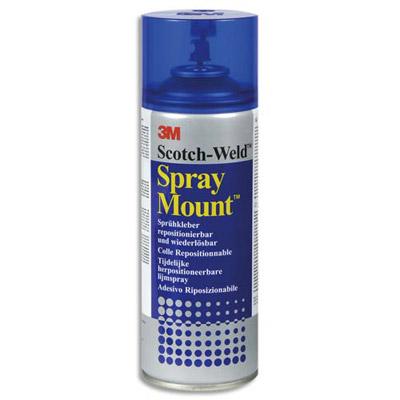 AEROSOL DE COLLE 3M SPRAY MOUNT - POUR MONTAGES SUCCESSIFS - 400 ML