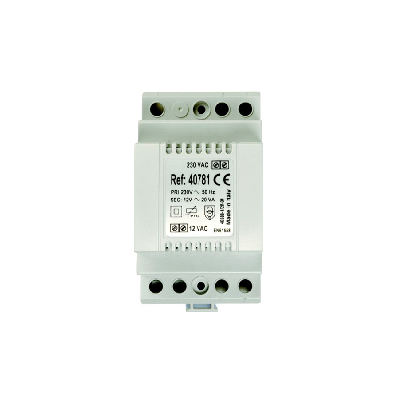 AIPHONE ALIMENTATION TRANSFORMATEUR MODULAIRE 230V 12VCA 1.5A 40781