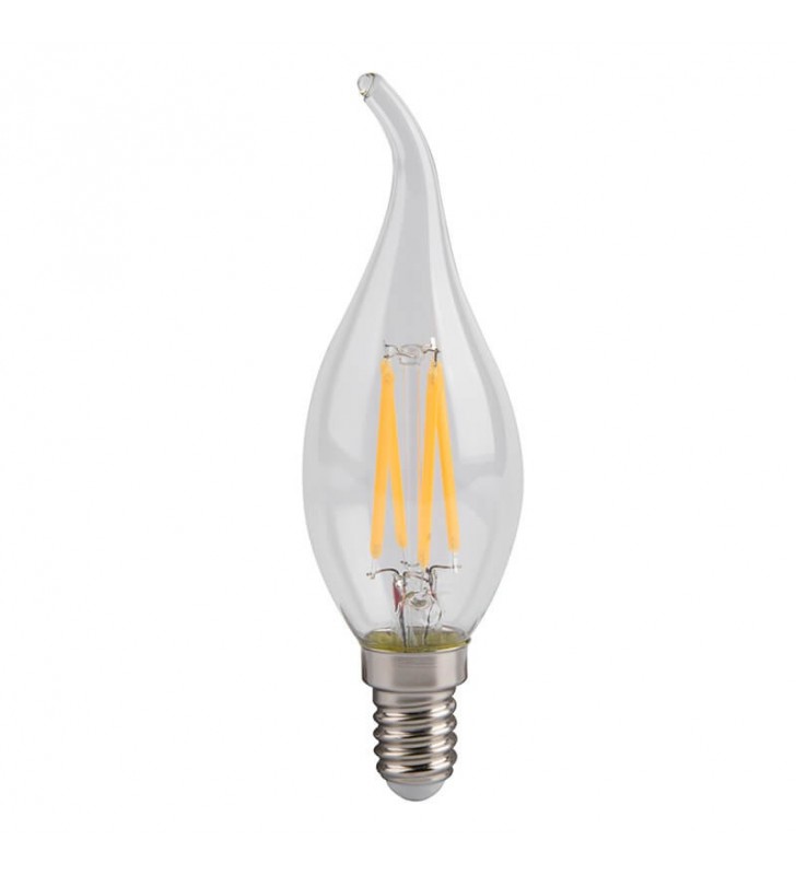 Ampoule LED en forme de bougie à filament classique - 4W - E14 - réf E14BOU4WF - 2700K_0