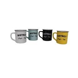 Antic Line Créations mugs BISTROT Ø9cm x4 Antic Line Creations - 3700407986163_0