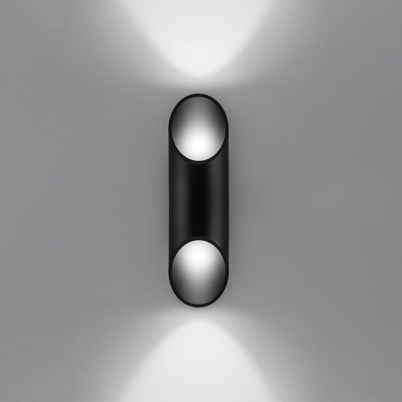 SOLLUX LIGHTING APPLIQUE SATURN 30, UP/DOWN, NOIRE