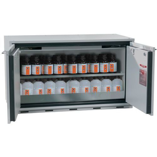 ARMOIRE SOUS PAILLASSE UB30.060.110.2T GRIS-1 ÉTAGÈRE - ASECOS