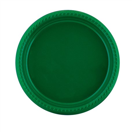 ASSIETTE DE COULEUR D.23 CM PS VERT JAGUAR (VENDU PAR 500)
