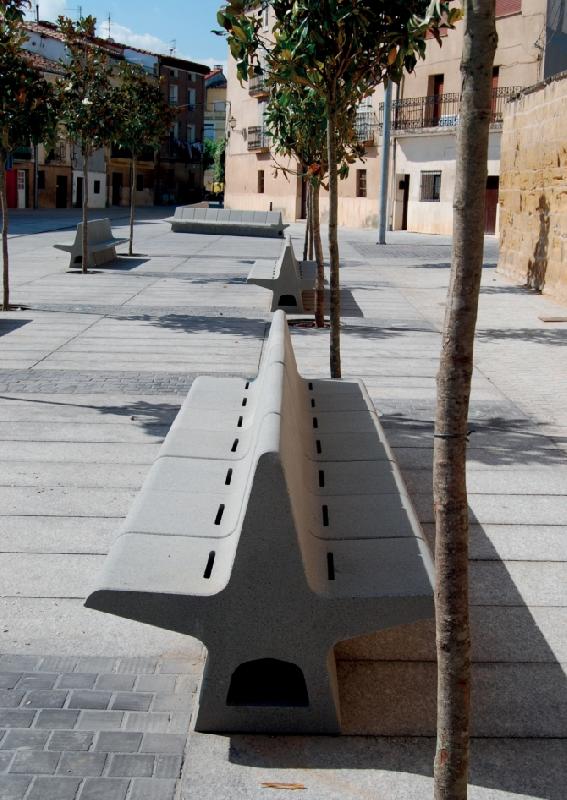 Banc en béton design 
