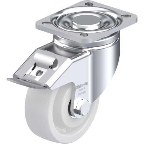 BLICKLE - ROULETTE PIVOTANTE À FREIN Ø 100MM BANDAGE POLYAMIDE PA 6.6 500KG - LH-SPO 100K-1-FI