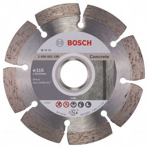 BOSCH 1 DISQUES À TRONÇONNER DIAMANTÉS STANDARD FOR CONCRETE