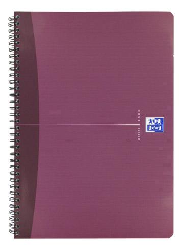 LOT DE 5 - CAHIER SPIRALE OXFORD ESSENTIALS A4 21 X 29,7 CM - GRANDS CARREAUX 180 PAGES - COULEURS ASSORTIES