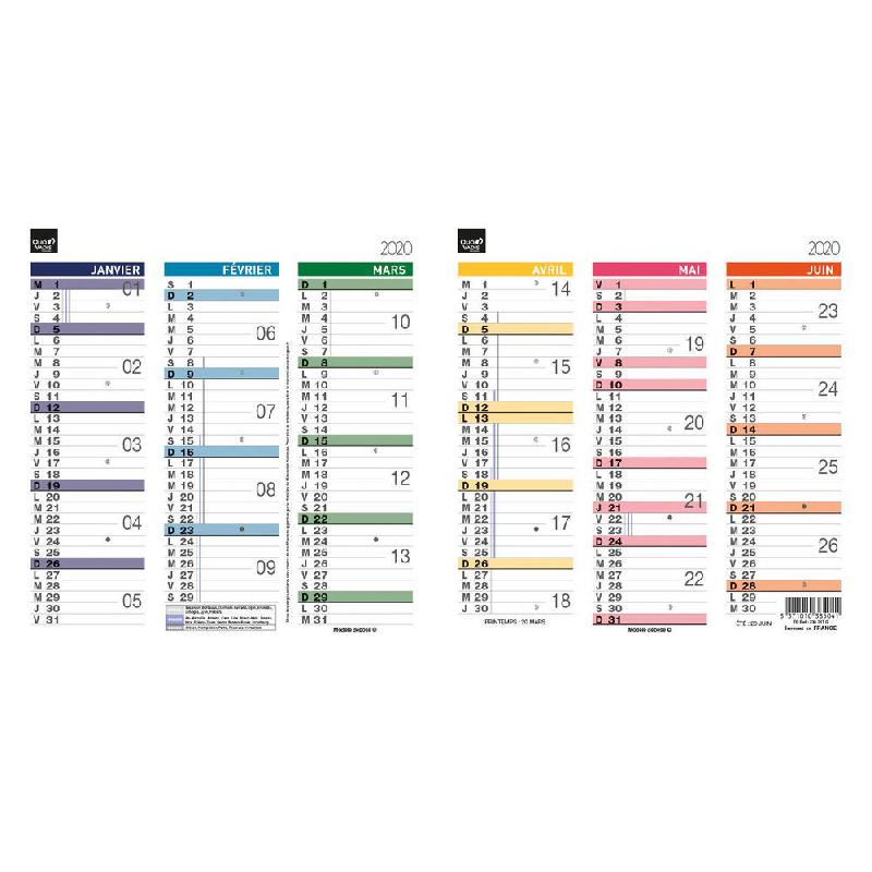CALENDRIER QUO VADIS ORIGAMI 13 - 26 X 13 CM - ARC-EN CIEL - 2024