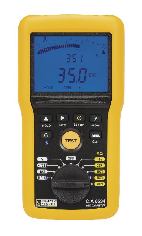 CHAUVIN ARNOUX - CA 6534 - Contrôleur d'isolement Application Électronique - 10V/25V/100V/250V/500V 50 Gohm - Boîtier IP54_0