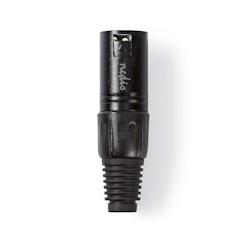 Connecteur Xlr  Xlr Mâle à 3 Broches  Noir Usage Non Intensif Nedis - 3665476847633_0