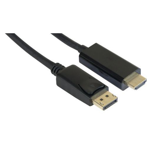 CORDON DISPLAYPORT 1.2 VERS HDMI® 1.4 NOIR - 3M - CUC