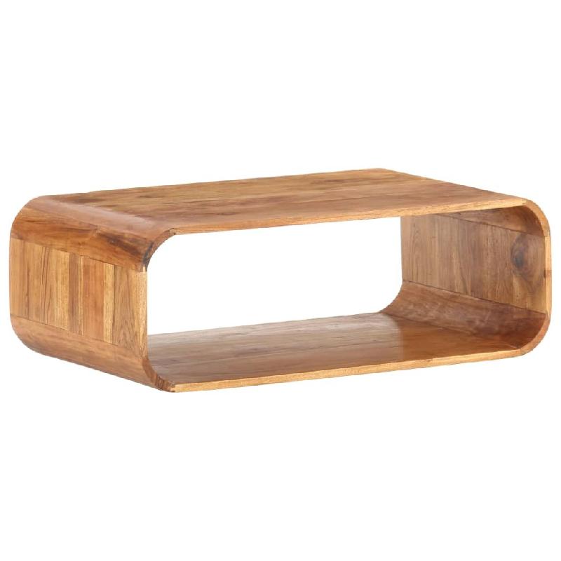 Décoshop26 - Table basse de salon design rustique vintage 90 x 50 x 30 cm bois d'acacia avec finition couleur miel DEC037218 - Bois massif 3000263166_0