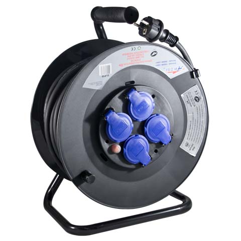 Enrouleur électrique de chantier IP44 - Disjoncteur thermique - 25 à 35 m - ARCOTEC H07RN-F_0