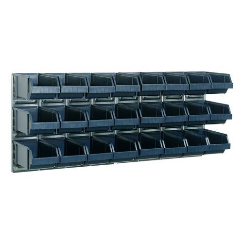 ENSEMBLE DE 2 PANNEAUX MÉTAL POUR BACS + 24 BACS 4-280 - RAACO