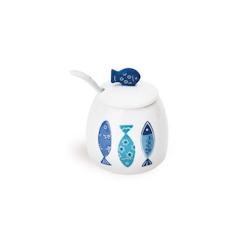 Excelsa sucrier / fromagerie Ocean céramique 8,5x11x8,5 cm multicolore - multicolore céramique 50394_0