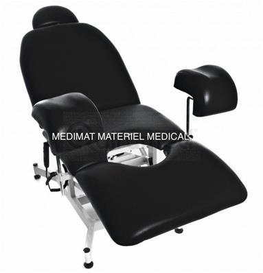 FAUTEUIL ÉLECTRIQUE ARTICULÉ AVEC JAMBIÈRES COULEUR NOIR