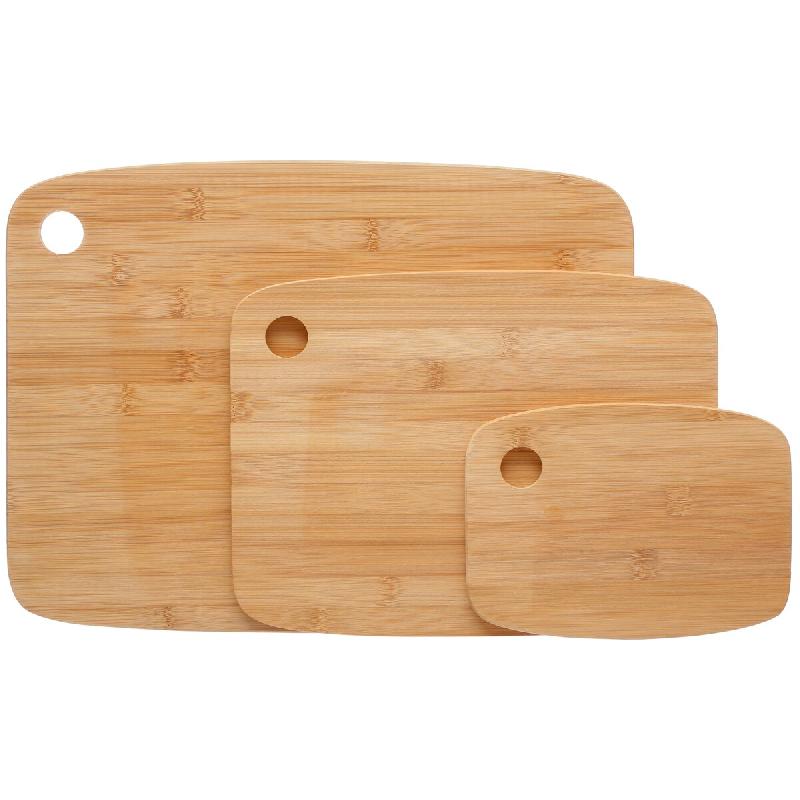 FIVE - Set de 3 planches en bambou - marron Bois massif JJ054_0