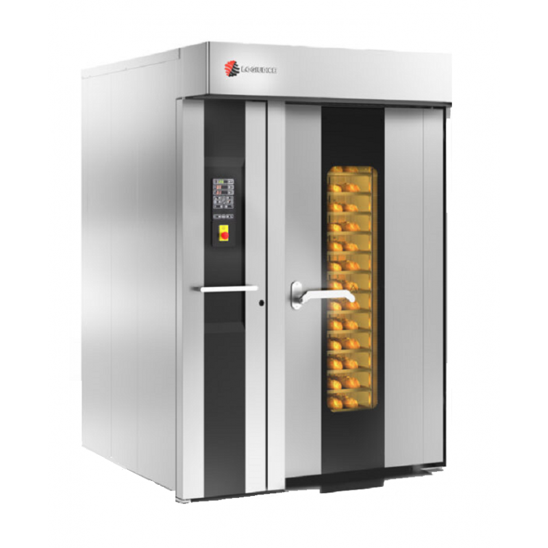 Four rotatif boulangerie à gaz 800x800 - capacité 120 à 144 baguettes - LFRNK-8080_0