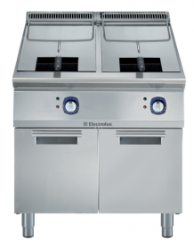 Friteuse électrique - 2 cuves de 15L - résistance infrarouge externe, 2 paniers - 391088_0