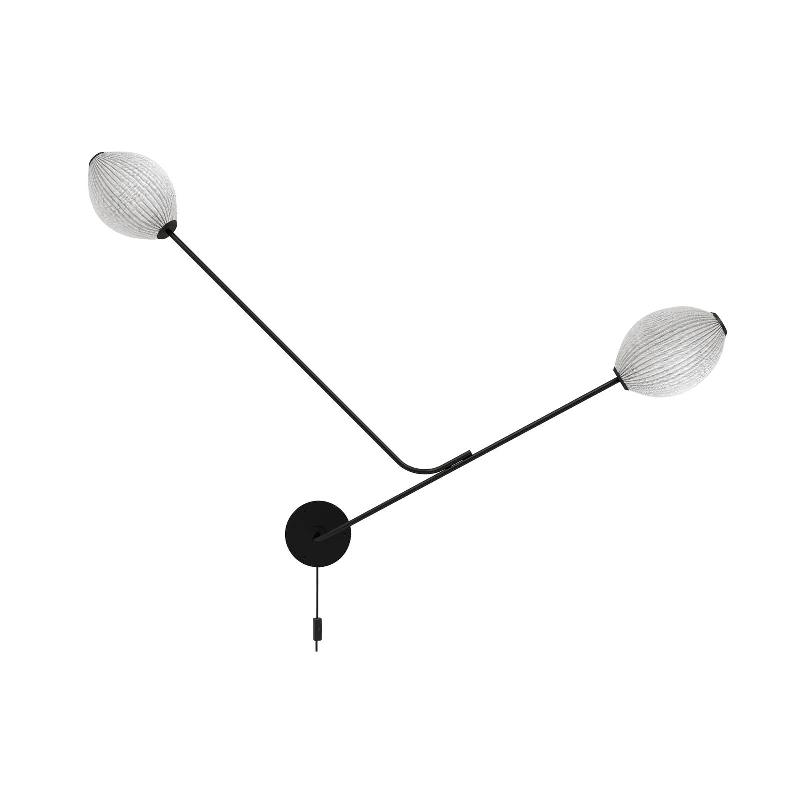 GUBI APPLIQUE MURALE SATELLITE À 2 LAMPES CRÈME BLANC