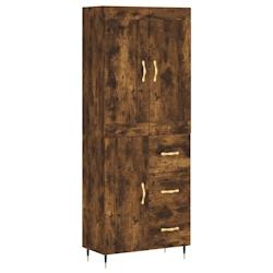 Helloshop26 - Buffet bahut commode armoire meuble de rangement organisateur cuisine salle de séjour salon haut 69,5 x 34 x 180 cm 02_0033509 - 300021_0