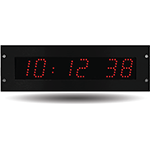 Horloge LED Style II 5S, encastrable, alimentation 230V, independante, LED rouge - BODET_0