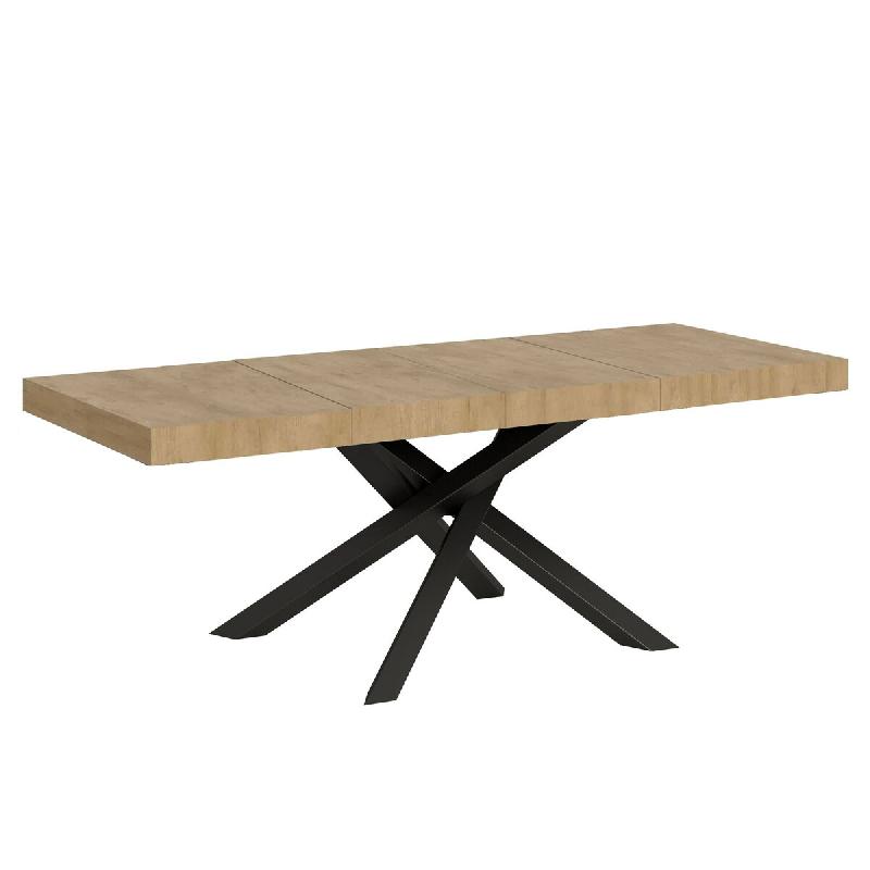 Itamoby Table Extensible 90X180/284 Cm Volantis Chêne Premium Nature Structure Anthracite - marron 8050598201329_0