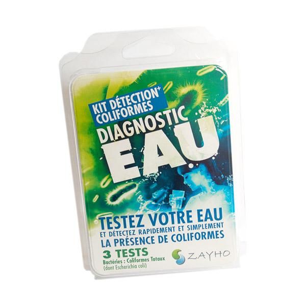 ZAYHO KIT D&EACUTETECTION COLIFORMES 3 TESTS TESTS ET ANALYSES DE L'EAU