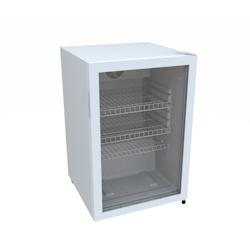 METRO Professional Réfrigérateur à boissons GSC2125, plastique/métal/verre, 54.5x54x84cm, 118 L, froid ventilé statique, avec serrure, blanc - bl_0