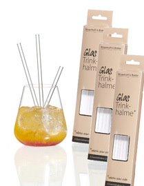 PAILLE, EN VERRE, LONGUEUR : 230 MM - LOT DE 2